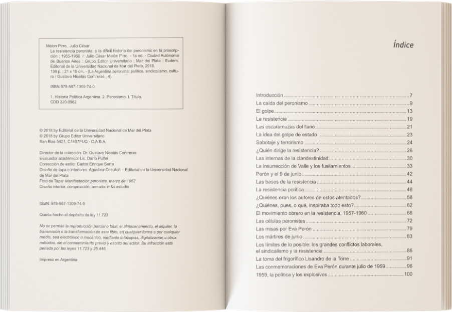 La Resistencia Peronista O La Difícil Historia Del Peronismo En La Proscripción 1955 1960